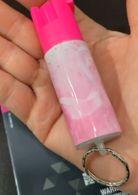 GAS PIMIENTA al 15% 1/2 Oz.  Rosa Chico Llavero