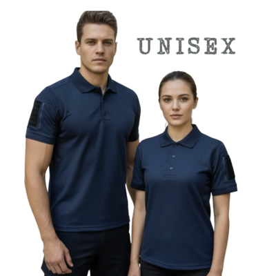 PLAYERA TACTICA TIPO POLO MANGA CORTA Azul Marino