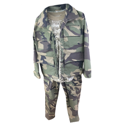 Conjunto Infantil: Woodland  CAMISOLA y PANTALON CAMUFLADO